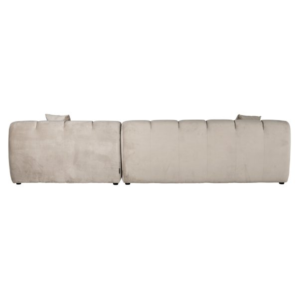 Bank Cube khaki velvet 3-seater + lounge right Richmond Interiors - Afbeelding 3