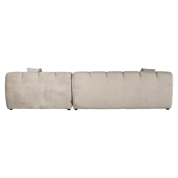 Bank Cube khaki velvet 3-seater + lounge right Richmond Interiors - Afbeelding 4