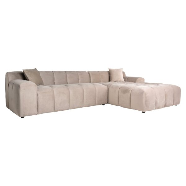 Bank Cube khaki velvet 3-seater + lounge right Richmond Interiors - Afbeelding 5