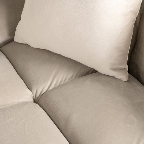 Bank Cube khaki velvet 3-seater + lounge right Richmond Interiors - Afbeelding 8
