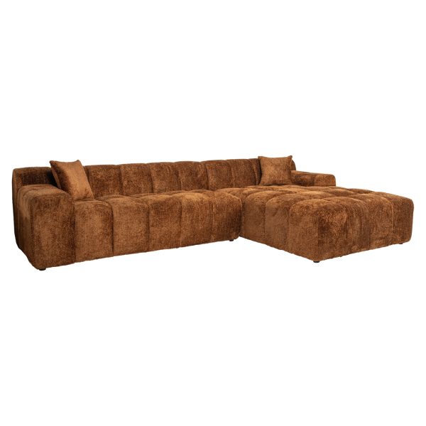 Bank Cube lovely cinnamon 3-seater + lounge right Richmond Interiors - Afbeelding 6