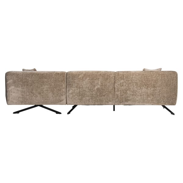 Bank Donovan taupe chenille 3-seater + lounge right Richmond Interiors - Afbeelding 4