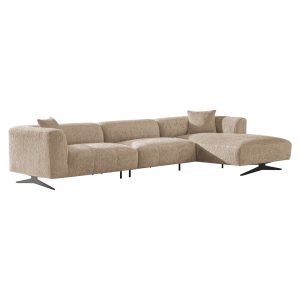 Bank Hoxton lovely beige 3-seater + lounge right Richmond Interiors