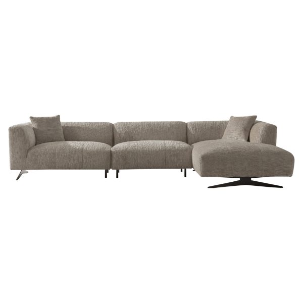 Bank Hoxton lovely beige 3-seater + lounge right Richmond Interiors - Afbeelding 2