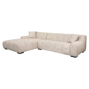 Bank Hazel trendy nature 3-seater + lounge left Richmond Interiors