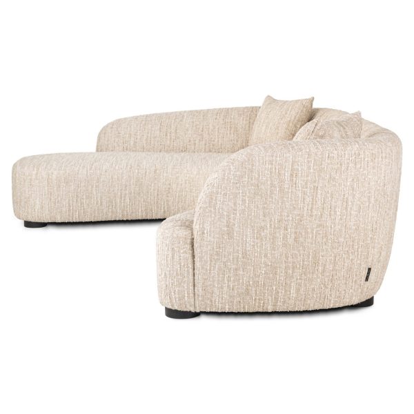 Bank Pandora beige angora lounge left Richmond Interiors - Afbeelding 4