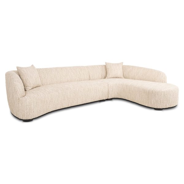 Bank Pandora beige angora lounge right Richmond Interiors