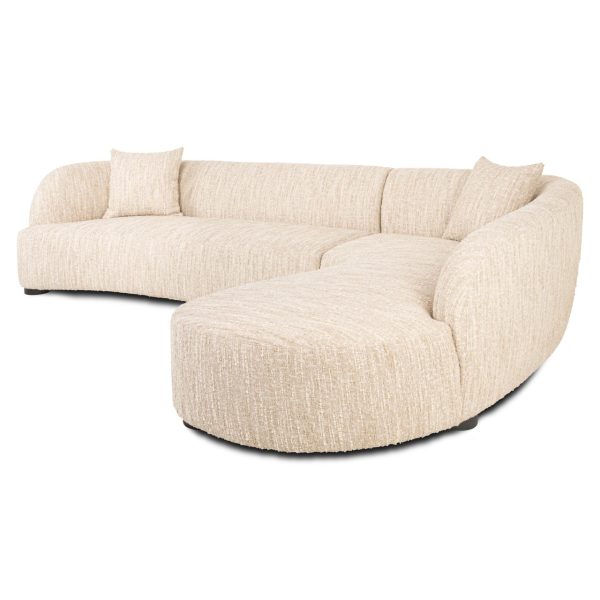 Bank Pandora beige angora lounge right Richmond Interiors - Afbeelding 3