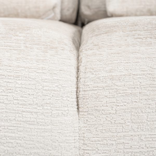 Bank Lund cream fusion 3-seater + ottoman left Richmond Interiors - Afbeelding 6