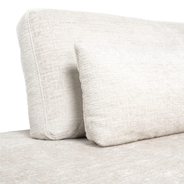 Bank Lund cream fusion 3-seater + ottoman left Richmond Interiors - Afbeelding 7