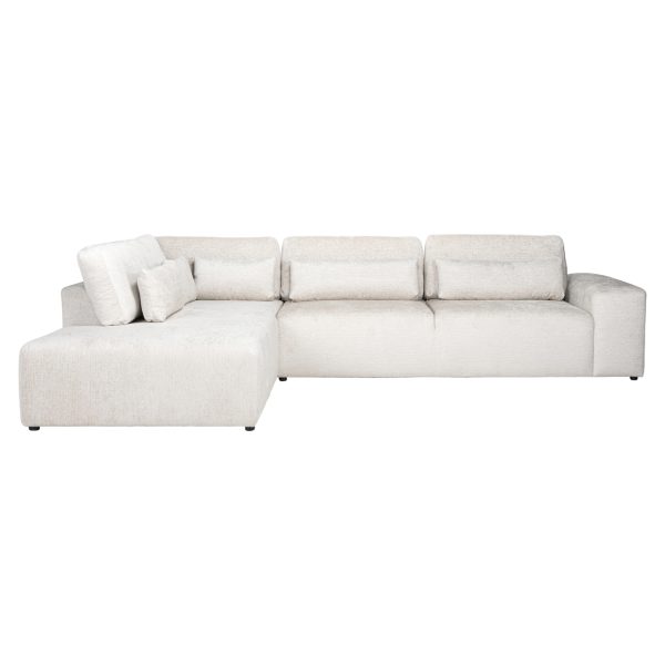 Bank Lund cream fusion 3-seater + ottoman left Richmond Interiors - Afbeelding 3
