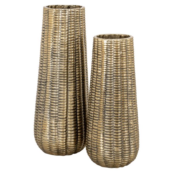 Vaas Loran brushed gold small Richmond Interiors - Afbeelding 2