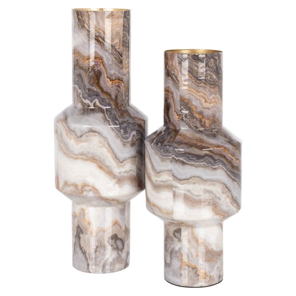 Vaas Noia brown small Richmond Interiors - Afbeelding 2