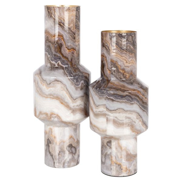 Vaas Noia brown large Richmond Interiors - Afbeelding 2