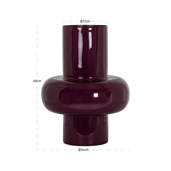 Vaas Ashlyn burgundy small Richmond Interiors - Afbeelding 2