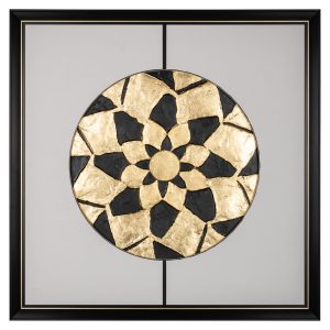 Wall art Sun black/gold Richmond Interiors