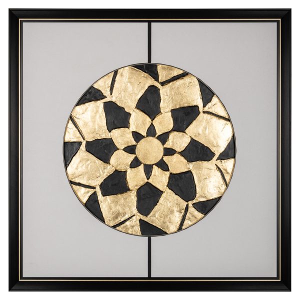 Wall art Sun black/gold Richmond Interiors