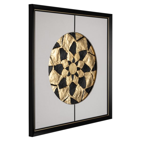 Wall art Sun black/gold Richmond Interiors - Afbeelding 2