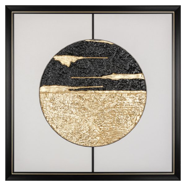 Wall art Moon black/gold Richmond Interiors