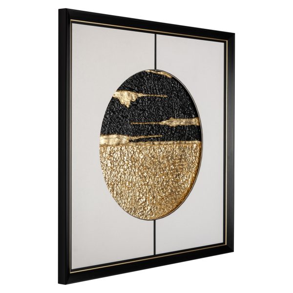 Wall art Moon black/gold Richmond Interiors - Afbeelding 2