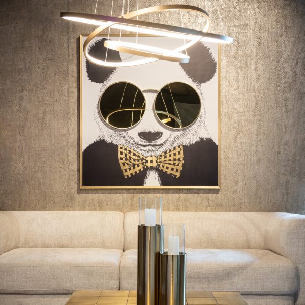 Wall art Panda black/gold Richmond Interiors - Afbeelding 3