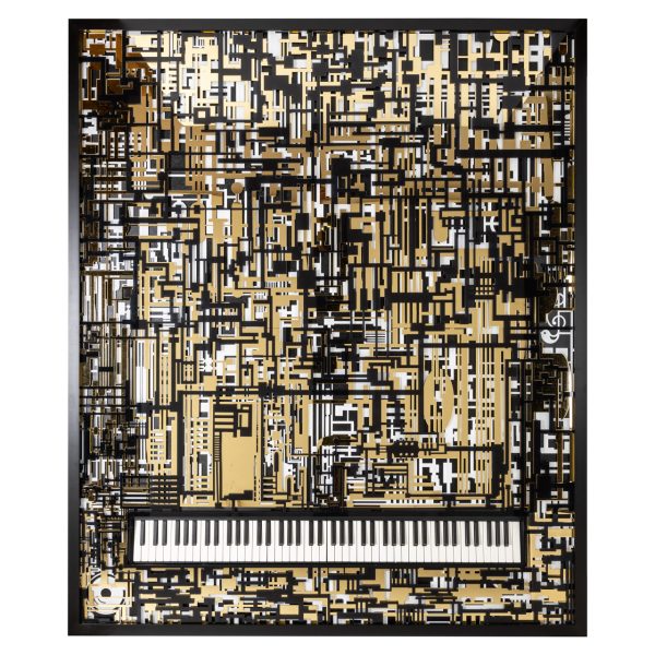 Wall art Wibi black/gold Richmond Interiors
