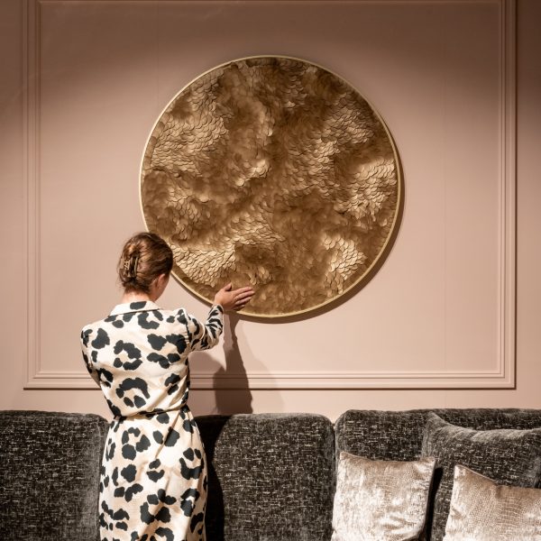 Wall art Bloom gold Richmond Interiors - Afbeelding 3