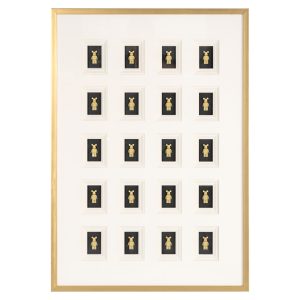 Wall art Bear black/gold Richmond Interiors