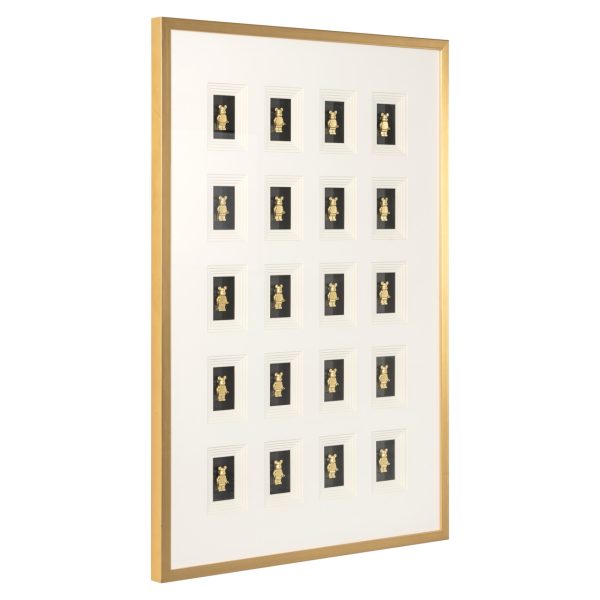 Wall art Bear black/gold Richmond Interiors - Afbeelding 2