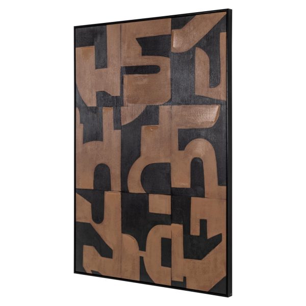 Wall art Cascade brown Richmond Interiors - Afbeelding 4