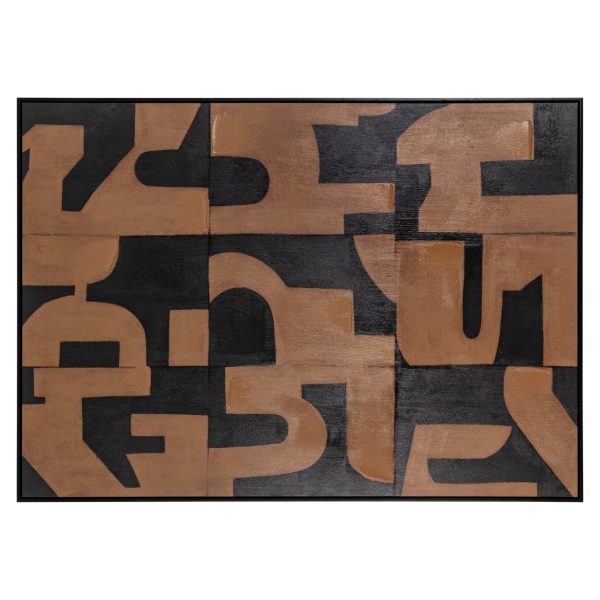 Wall art Cascade brown Richmond Interiors - Afbeelding 5