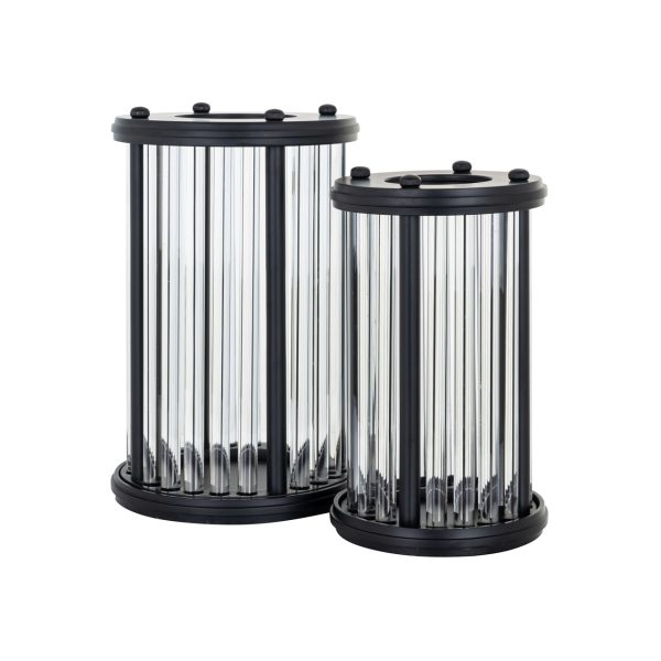 Windlicht Faey black large Richmond Interiors - Afbeelding 2