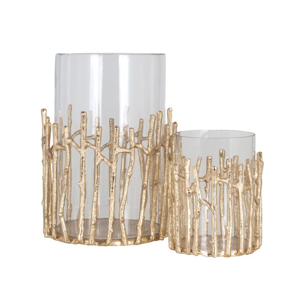 Windlicht Loretta gold large Richmond Interiors - Afbeelding 2