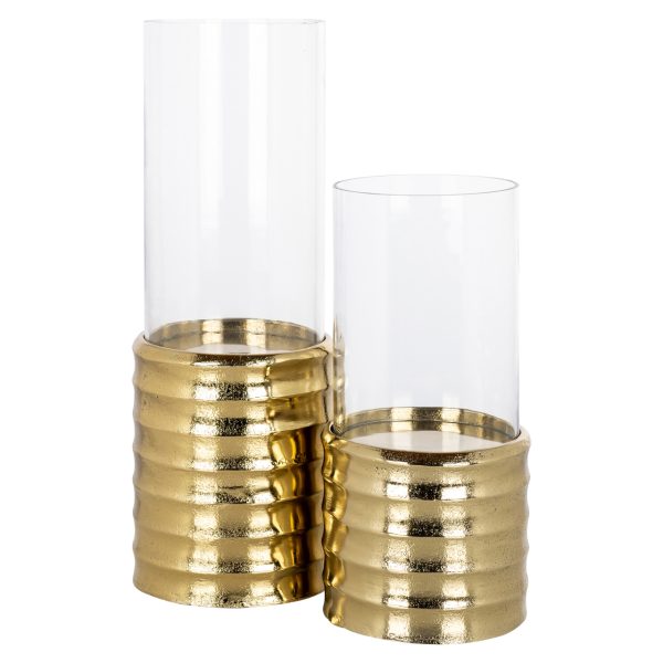 Windlicht Bodil gold small Richmond Interiors - Afbeelding 2