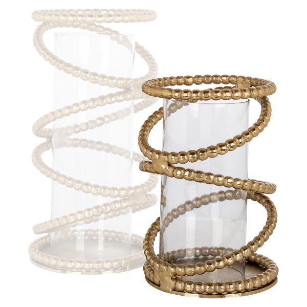 Windlicht Jaden brushed gold small Richmond Interiors - Afbeelding 4
