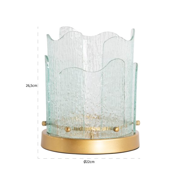 Windlicht Danila gold small Richmond Interiors - Afbeelding 2