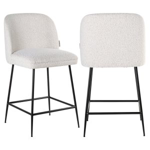 Counterstoel Pullitzer white bouclé Richmond Interiors