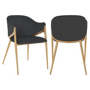 Eetkamerstoel Gwen quartz anthracite fire retardant Richmond Interiors