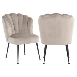 Eetkamerstoel Pippa khaki velvet Richmond Interiors