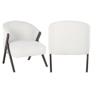 Lounge stoel Mia white bouclé Richmond Interiors