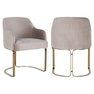 Eetkamerstoel Hadley khaki velvet fire retardant Richmond Interiors