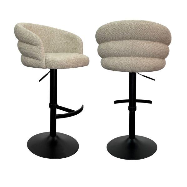 Barstoel Nikki biscotti swivel fire retardant Richmond Interiors - Afbeelding 5