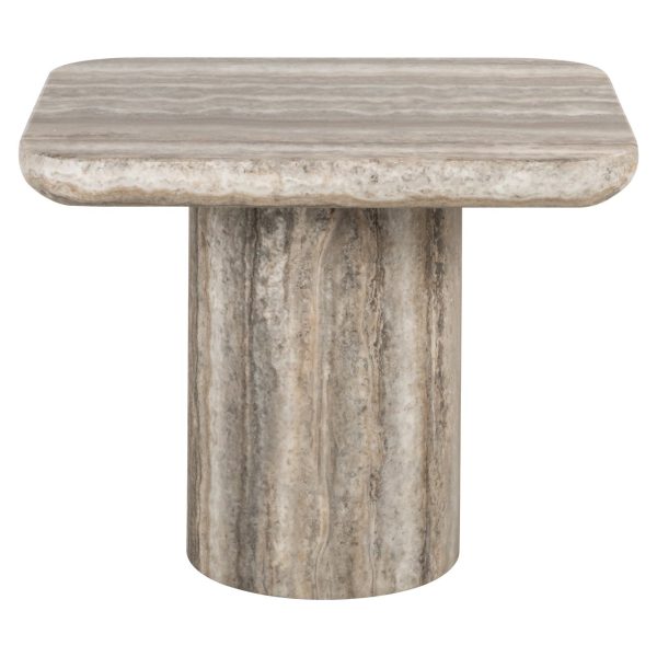 Bijzettafel Denizly grey faux travertine Richmond Interiors - Afbeelding 2