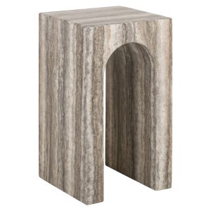 Bijzettafel Dulce grey faux travertine Richmond Interiors