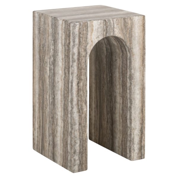 Bijzettafel Dulce grey faux travertine Richmond Interiors