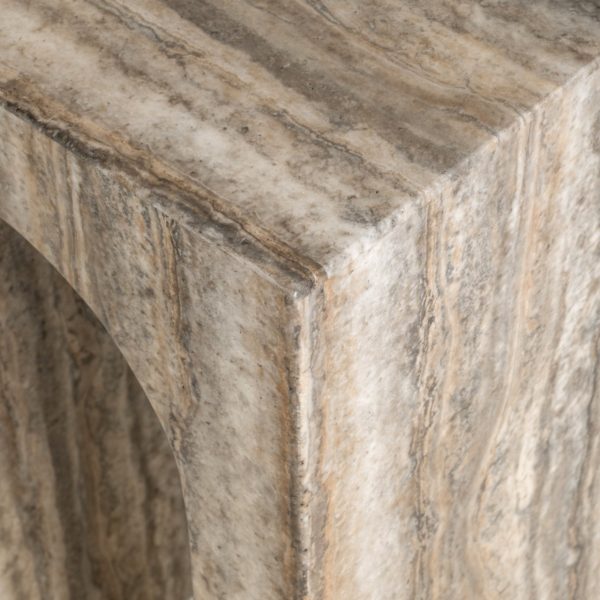 Bijzettafel Dulce grey faux travertine Richmond Interiors - Afbeelding 5