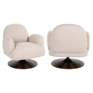 Lounge stoel Kagney biscotti swivel Richmond Interiors