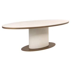 Eettafel Tivoli white oval 230 Richmond Interiors
