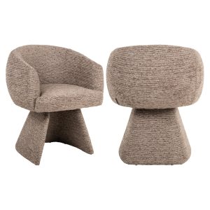 Eetkamerstoel Quiriro mocca linear swivel Richmond Interiors