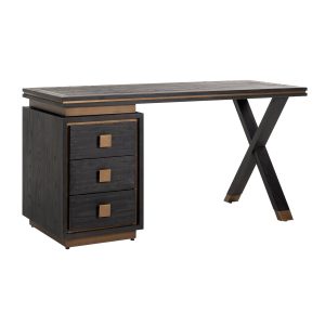 Bureau Hunter black rustic Richmond Interiors